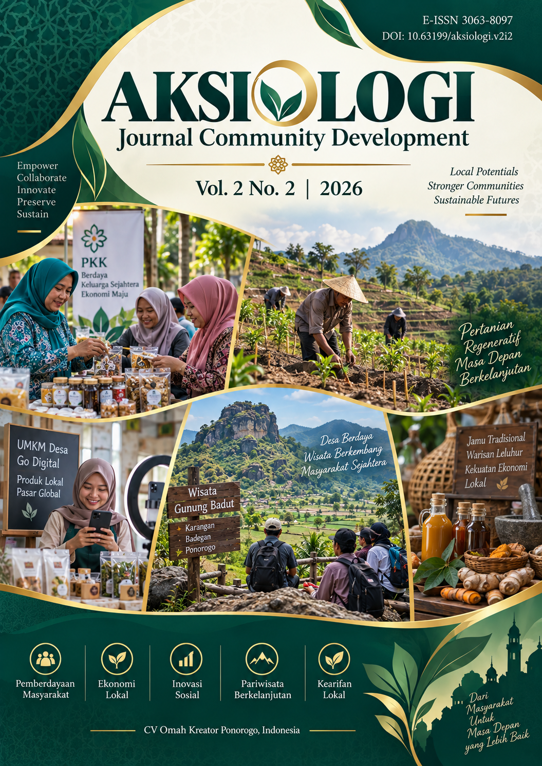 					View Vol. 2 No. 2 (2026): AKSIOLOGI: Journal Community Development
				